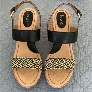 Size 9 b.o.c. Black Wedge